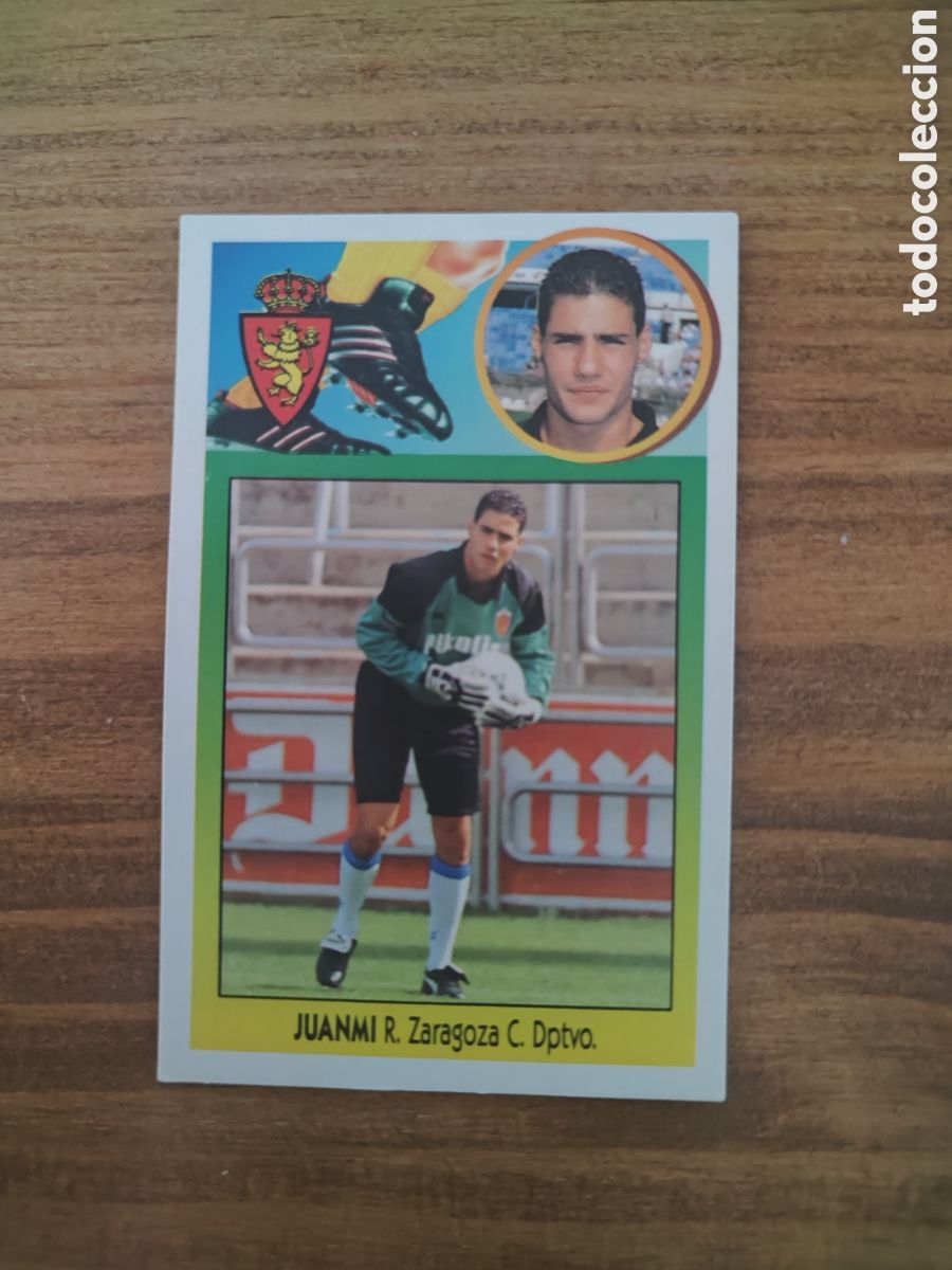 Football Stickers: Este 93 94 cart&oacute;n sin pegar &uacute;ltimos fichajes 27 Zaragoza Juanmi