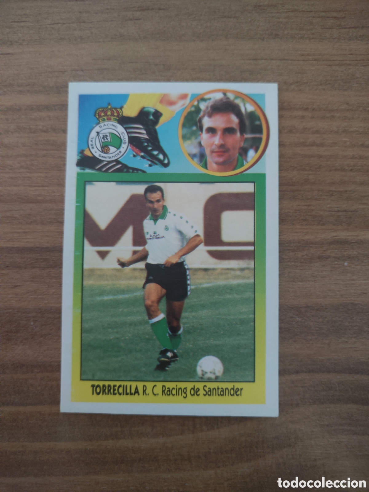 Cromos de f&uacute;tbol: Este 93 94 cart&oacute;n despegado &uacute;ltimos fichajes 21 Racing Santander Torrecilla
