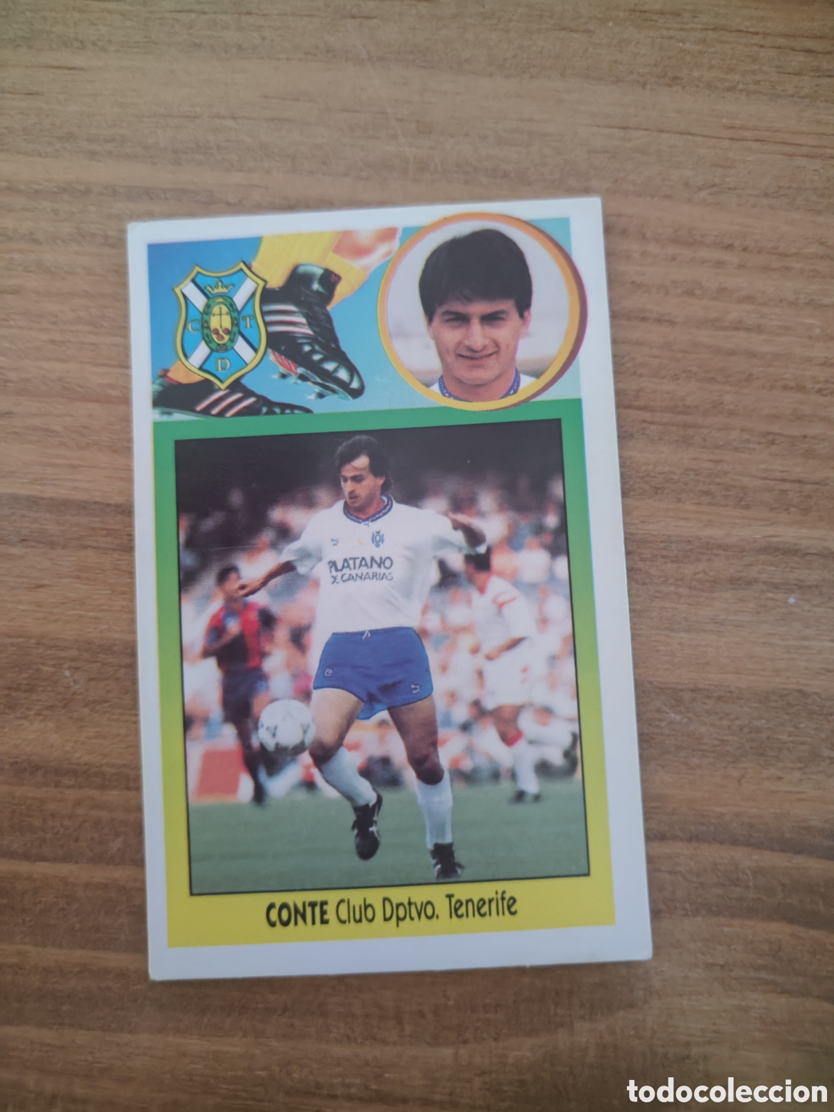 Figurine di Calcio: Este 93 94 cart&oacute;n despegado &uacute;ltimos fichajes 15 Tenerife Conte