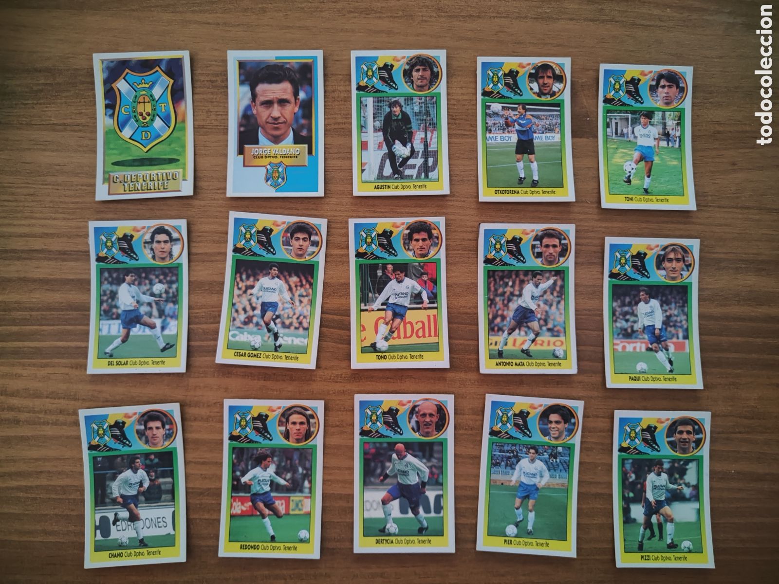 Football Stickers: Este 93 94 despegado Lote 15 cromos Tenerife