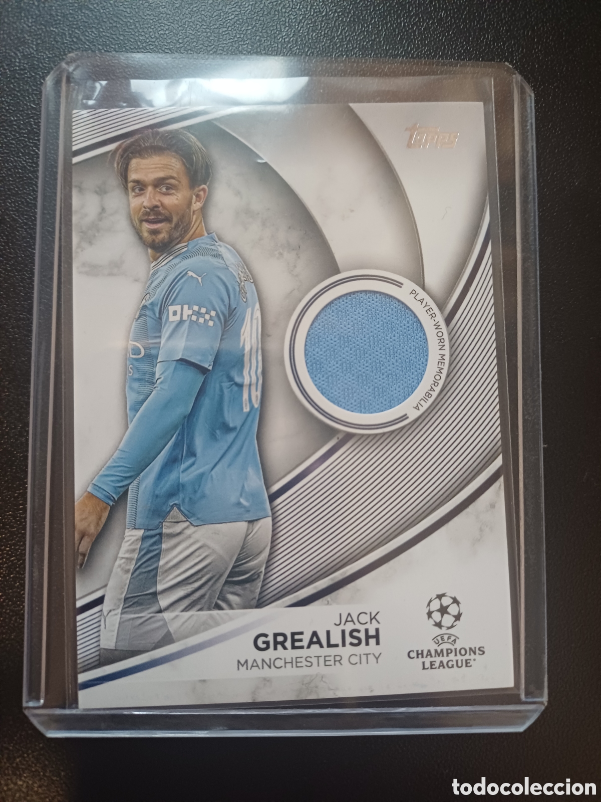 Cromos de f&uacute;tbol: #TS-JG JACK GREALISH MANCHESTER CITY RELIC CARD TOPPS UEFA CLUB COMPETITIONS 2023/24