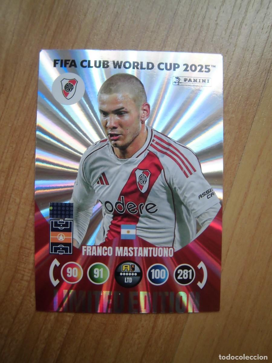 Cromos de f&uacute;tbol: FRANCO MASTANTUONO FIFA CLUB WORLD CUP 2025 LIMITED EDITION ADRENALYN PANINI