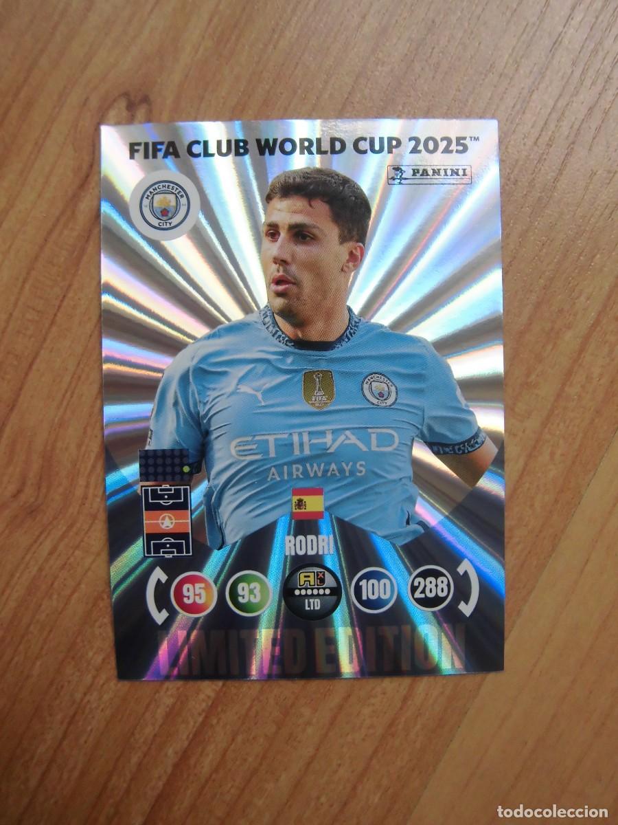 Cromos de f&uacute;tbol: RODRI FIFA CLUB WORLD CUP 2025 LIMITED EDITION ADRENALYN PANINI