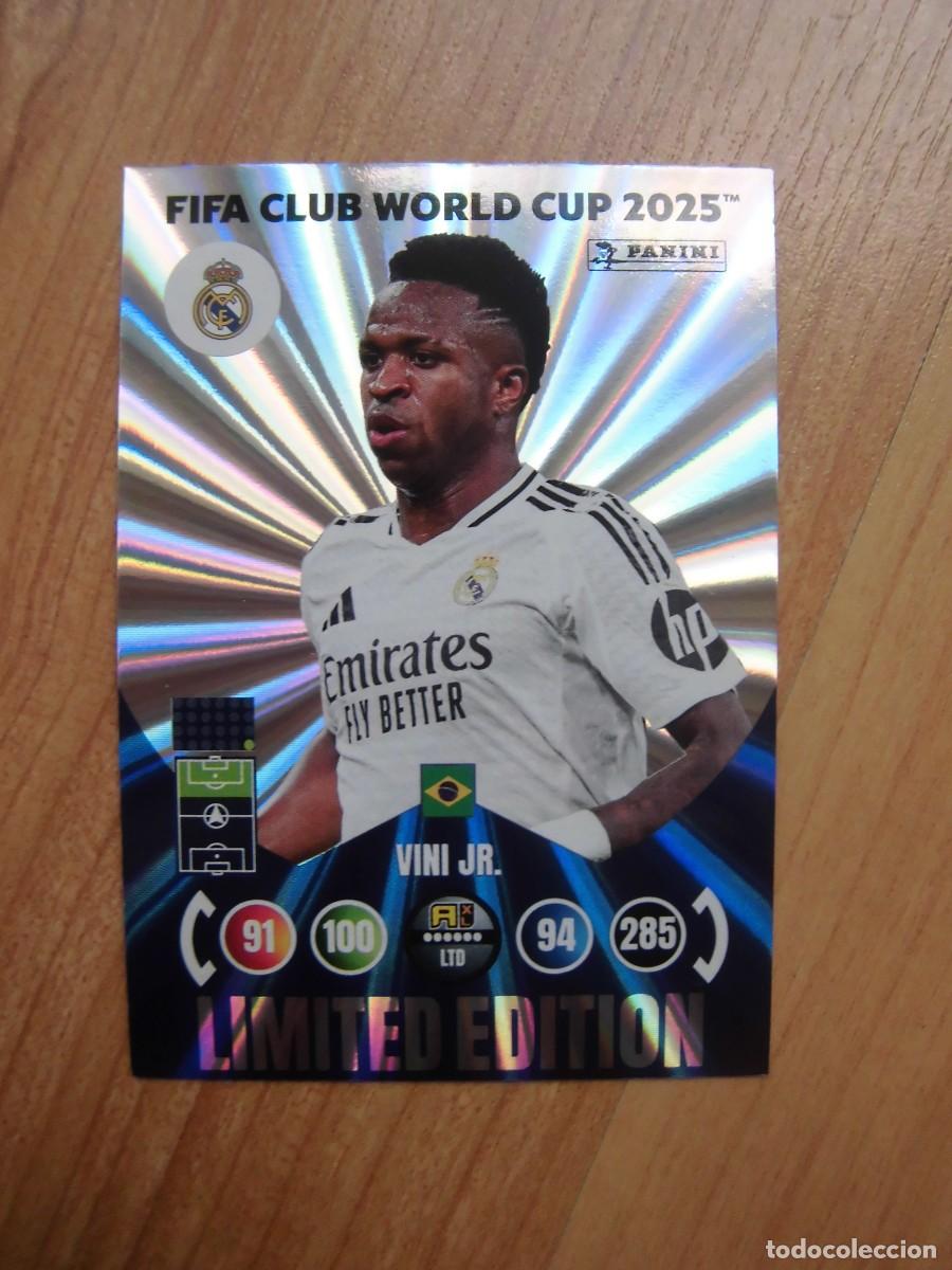 Cromos de f&uacute;tbol: VINICIUS FIFA CLUB WORLD CUP 2025 LIMITED EDITION ADRENALYN PANINI