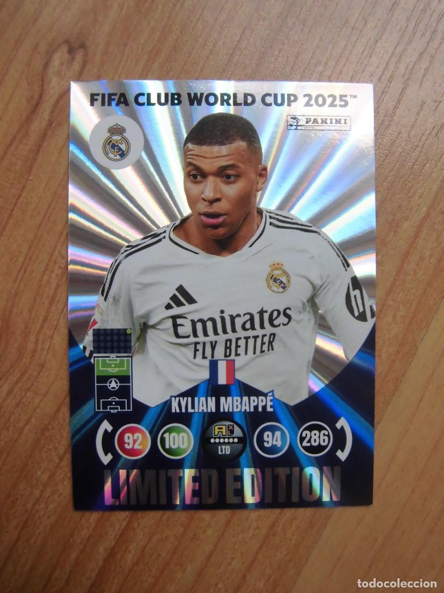 Cromos de f&uacute;tbol: MBAPP&Eacute; FIFA CLUB WORLD CUP 2025 LIMITED EDITION ADRENALYN PANINI