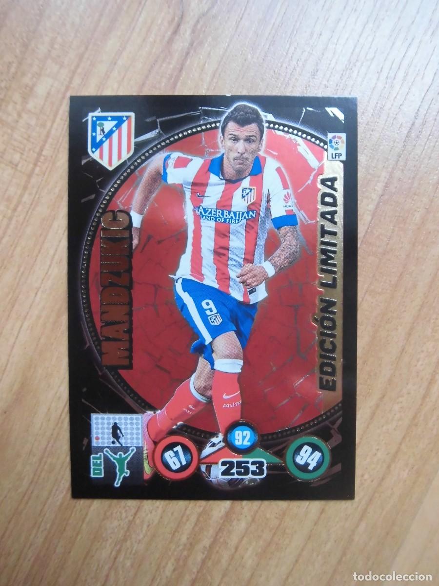 Cromos de f&uacute;tbol: MANDZUKIC ATL&Eacute;TICO DE MADRID EDICI&Oacute;N LIMITADA ADRENALYN 2014-15 PANINI