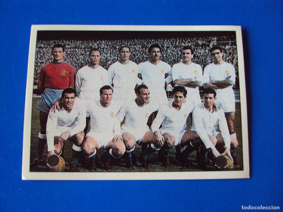 Cartes &agrave; collectionner de Football: CROMO N&ordm; 28 EQUIPO 1954 55 DI STEFANO &Aacute;LBUM COLECCI&Oacute;N REAL MADRID 95 96 1995 1996 PANINI SIN PEGAR