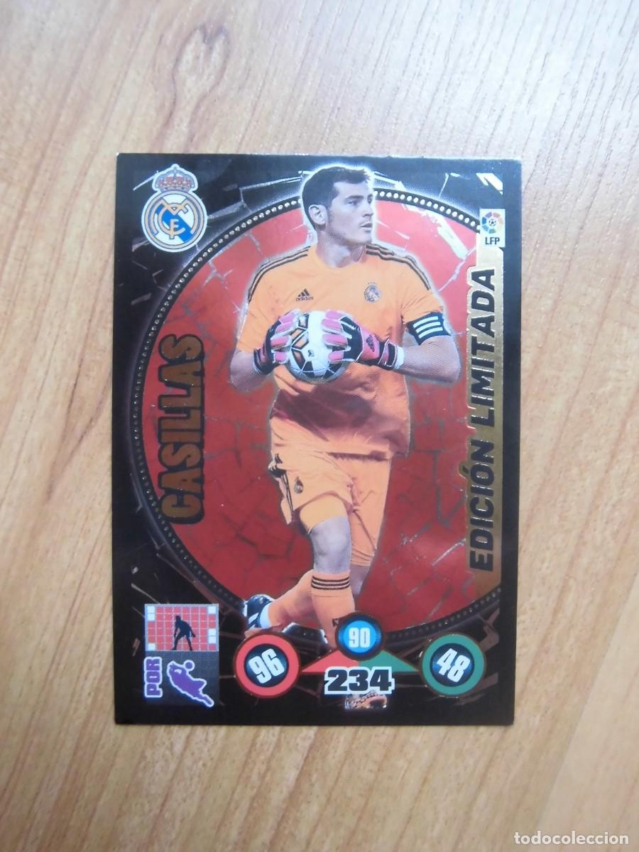 Cromos de f&uacute;tbol: CASILLAS REAL MADRID EDICI&Oacute;N LIMITADA ADRENALYN 2014-15 PANINI