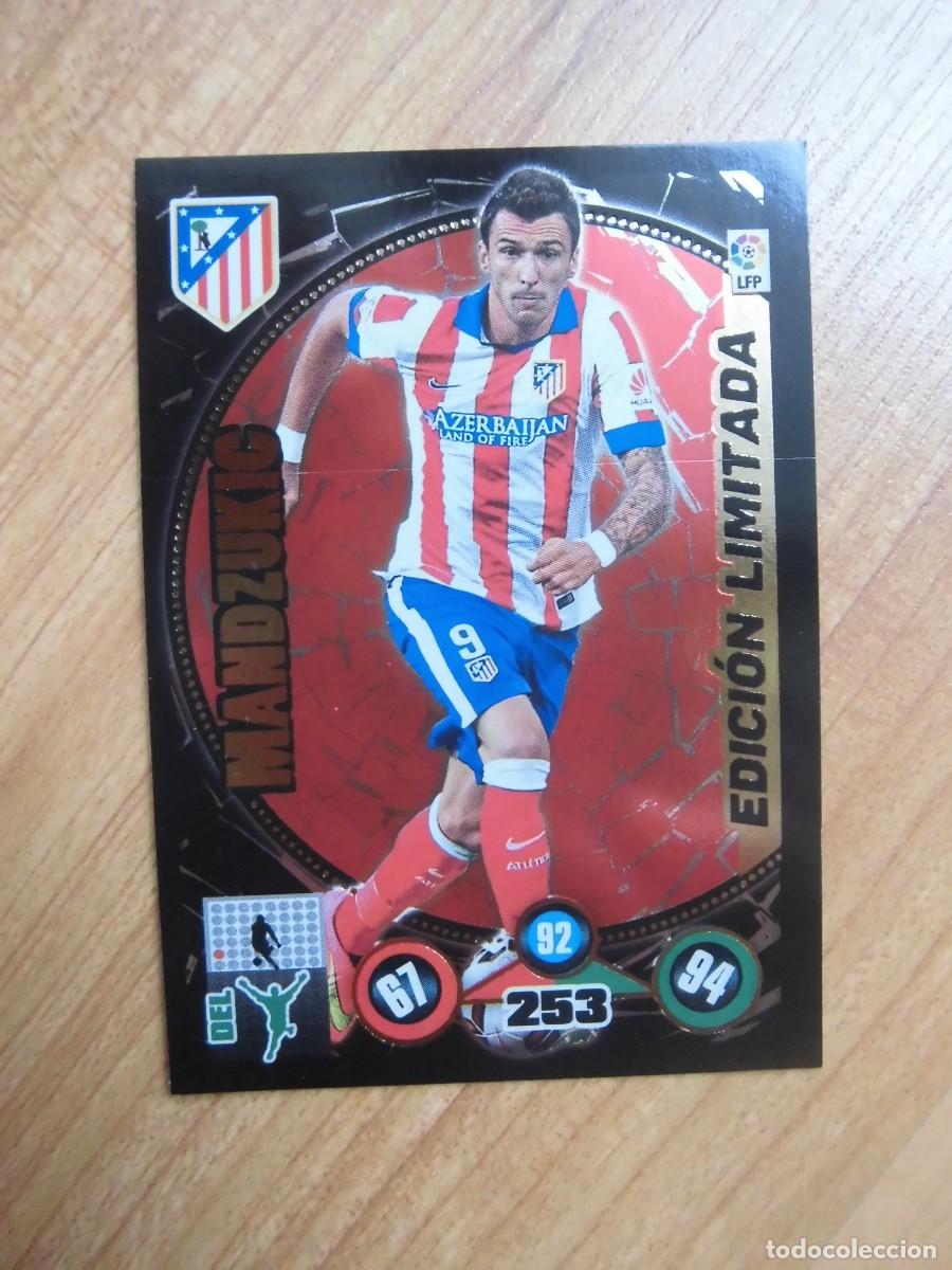 Cromos de f&uacute;tbol: MANDZUKIC ATL&Eacute;TICO DE MADRID EDICI&Oacute;N LIMITADA ADRENALYN 2014-15 PANINI
