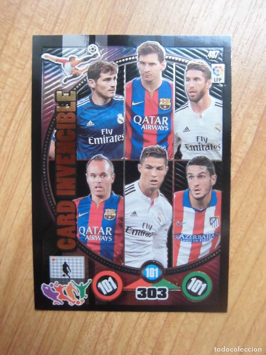 Cromos de f&uacute;tbol: CARD INVENCIBLE 467 MESSI ADRENALYN 2014-15 PANINI
