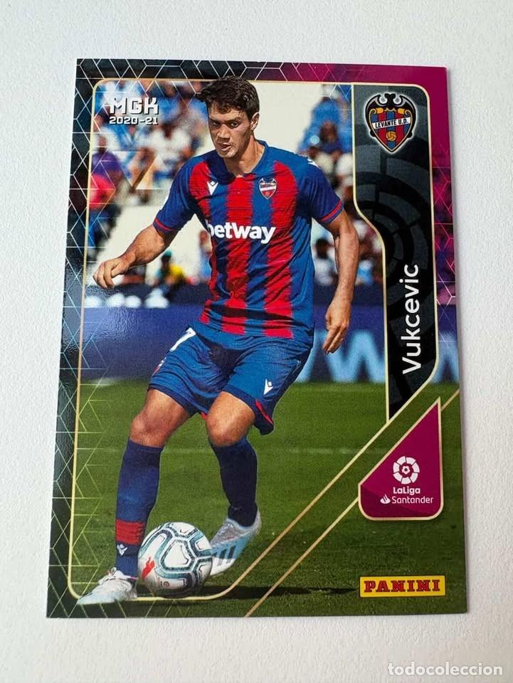 Cromos de f&uacute;tbol: Carta Vukcevic Levante 208 Megacracks 2020-21