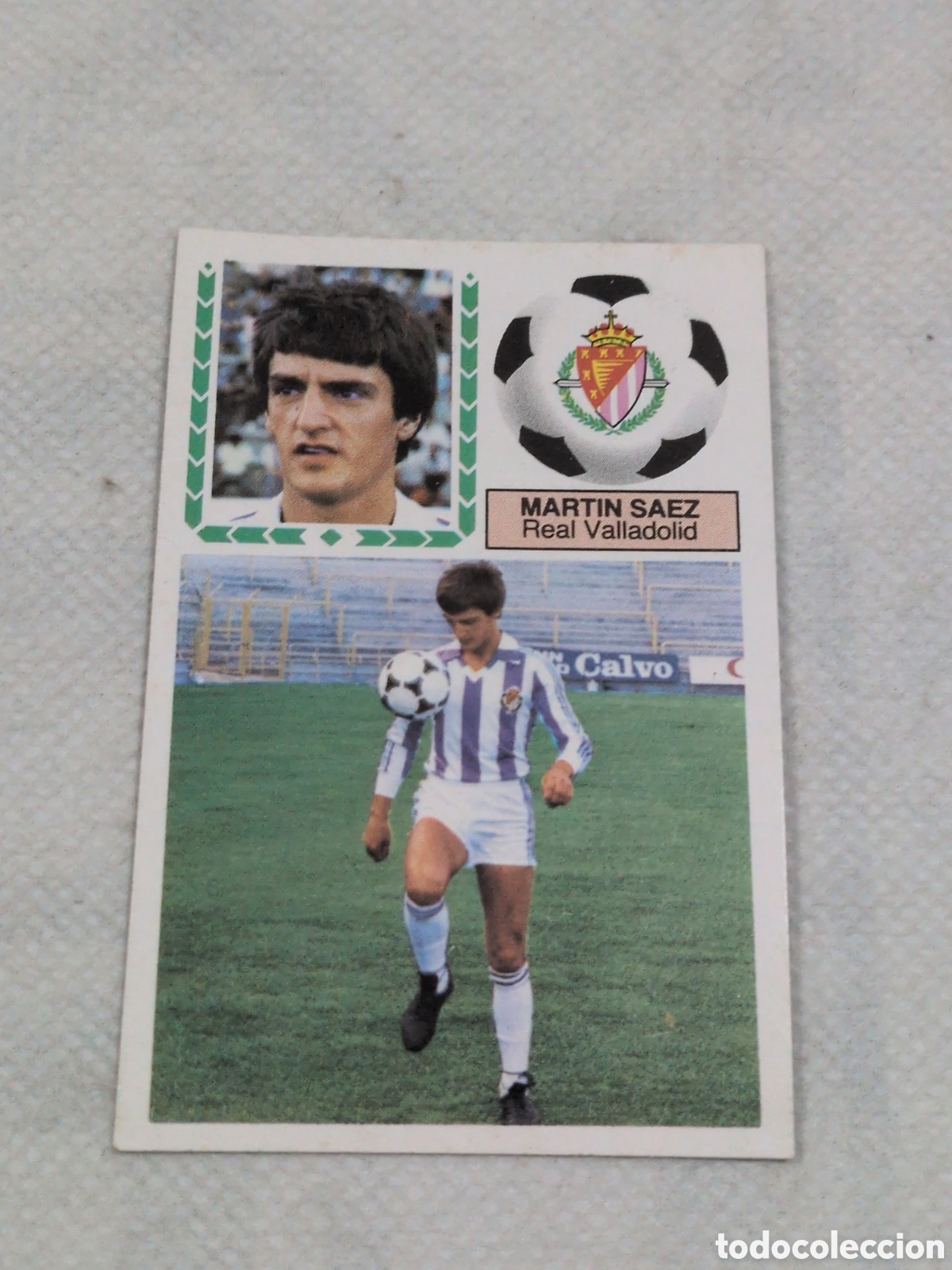 Cartes &agrave; collectionner de Football: Cromo f&uacute;tbol liga 83 84 1983 1984 ediciones este sin pegar nuevo coloca Mart&iacute;n S&aacute;ez Real Valladolid