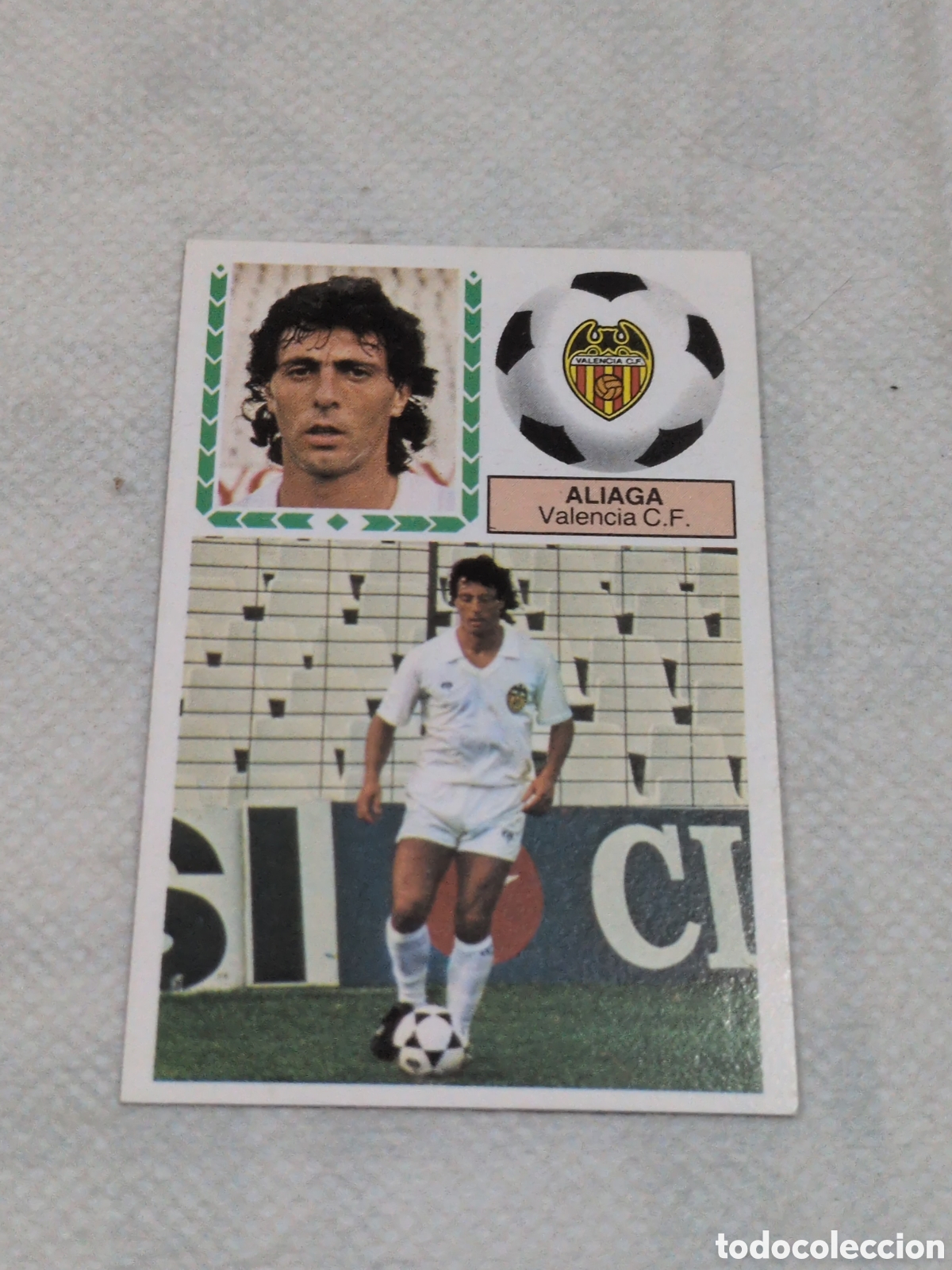Cartes &agrave; collectionner de Football: FICHAJE 39 ALIAGA.. VALENCIA.. SIN PEGAR ESTE 83 84