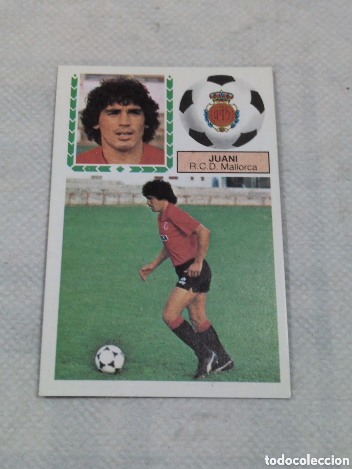 Cartes &agrave; collectionner de Football: LIGA ESTE 1983 1984 83 84 EDICIONES ESTE ULTIMOS FICHAJES N 25 JUANI MALLORCA SIN PEGAR VERSION