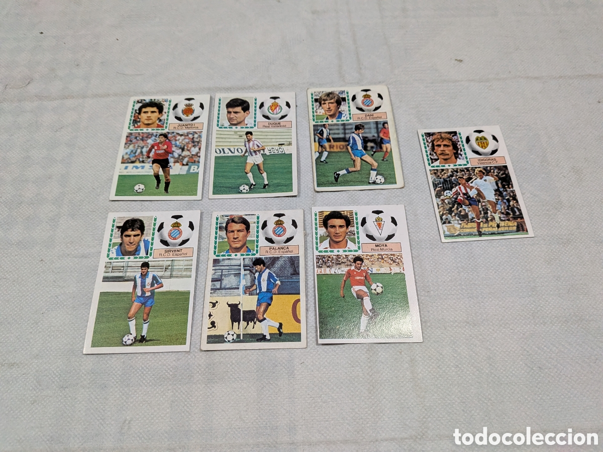 Cartes &agrave; collectionner de Football: LOTE 7 CROMOS COLOCAS ESTE 83-84 TODOS DIFERENTES