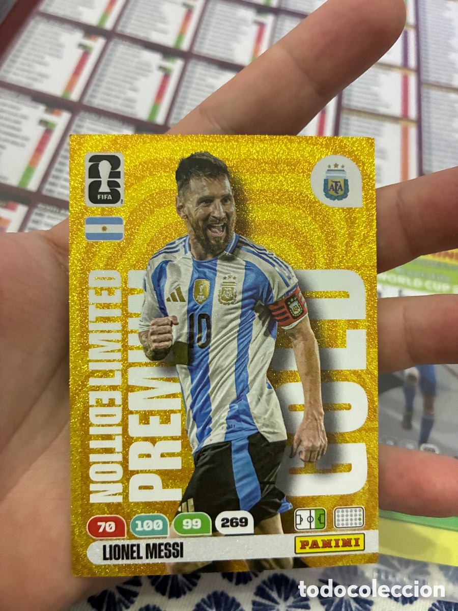 Cromos de f&uacute;tbol: ⭐ Lionel Messi GOLD Limited Edition &ndash; FIFA World Cup 2026 Adrenalyn XL Panini ⭐