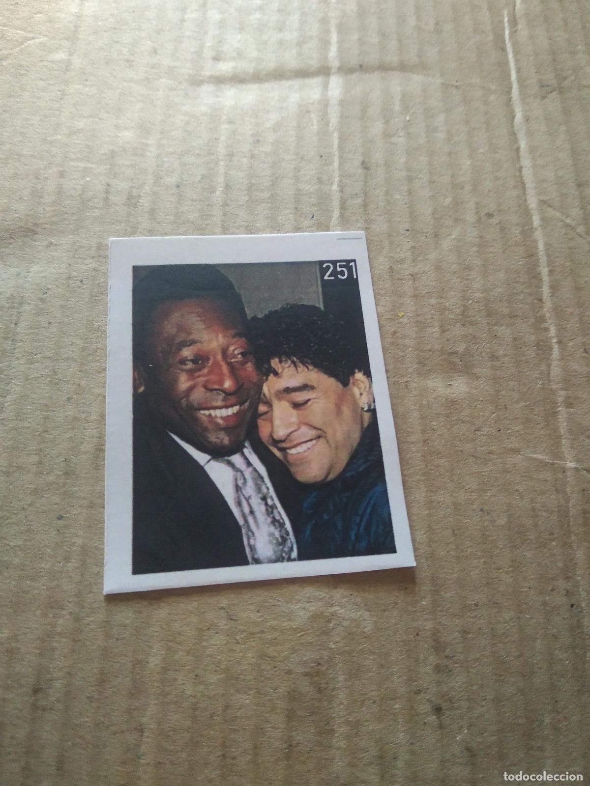 Cromos de f&uacute;tbol: 251 pele maradona CROMO FUTBOL ALBUM DE FIGURINHAS DO REI PELE O MELHOR JOGADOR CAPITAO GANCHO