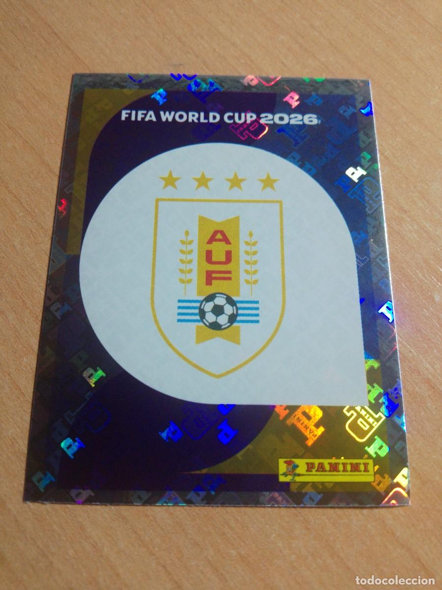 Cromos de f&uacute;tbol: ESCUDO DE URUGUAY URU 1 MUNDIAL FIFA WORLD CUP 2026 26 PANINI STICKERS NUEVO