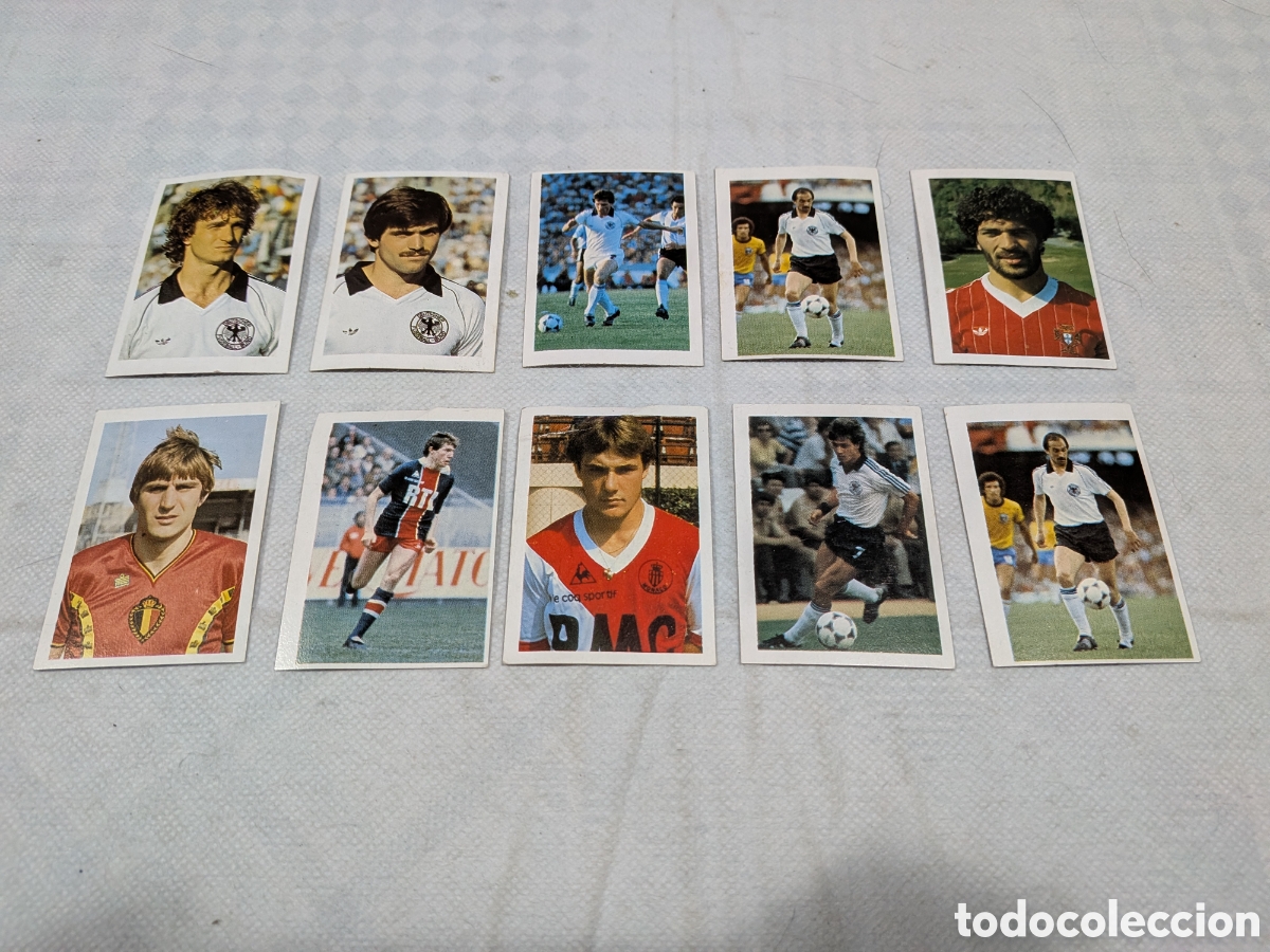 Cartes &agrave; collectionner de Football: LOTE 10 CROMOS EUROCOPA 1984