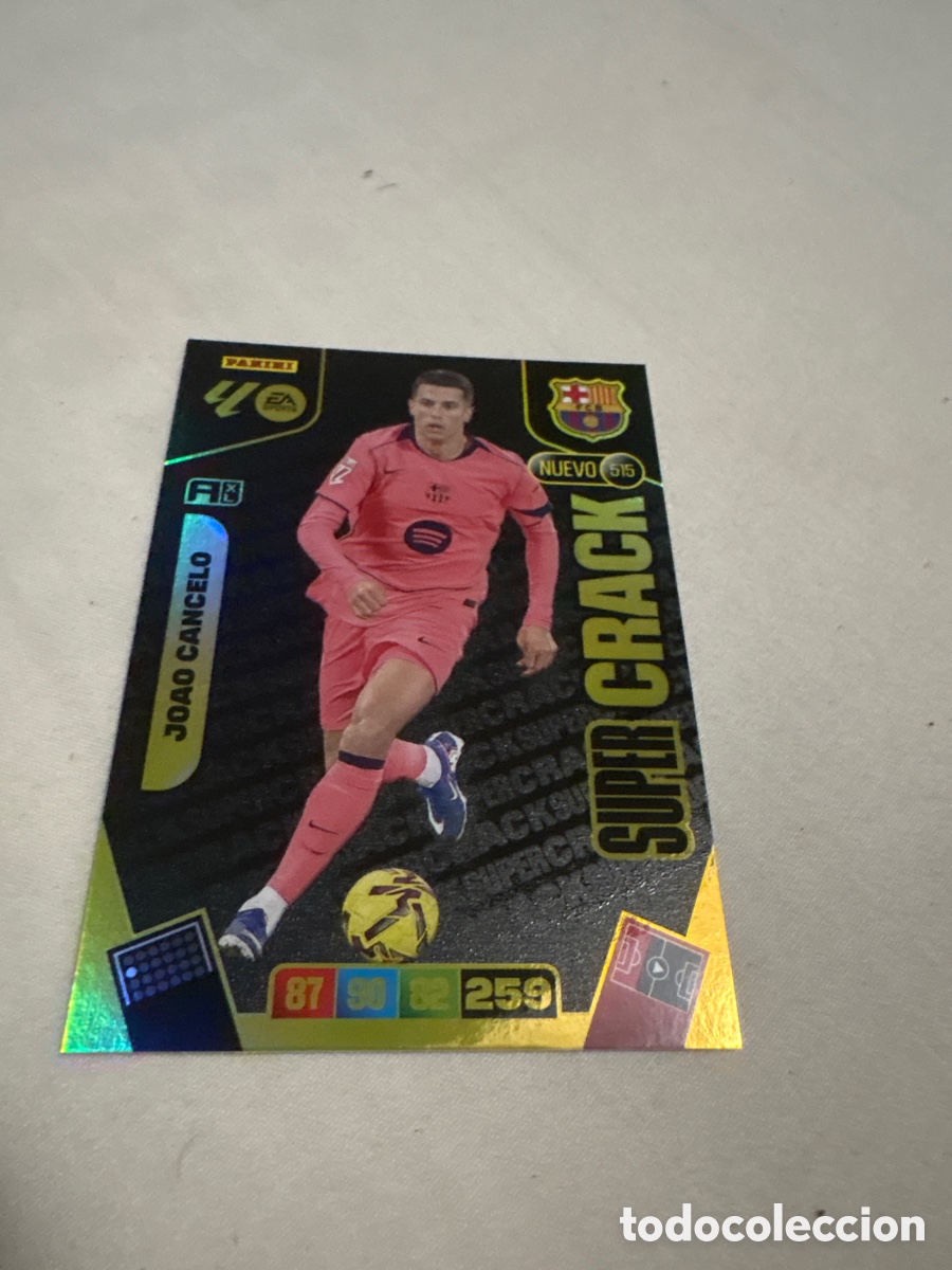Cromos de f&uacute;tbol: Joao Cancelo nuevo S&uacute;per Cracks n&uacute;mero 515 del Barcelona cromo adrenalyn XL 25-26 2025-2026
