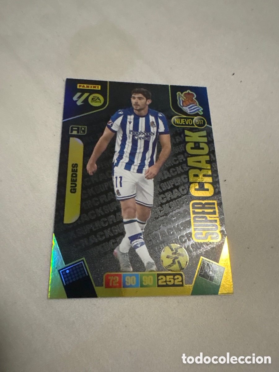 Cromos de f&uacute;tbol: GUEDES REAL SOCIEDAD 517 NUEVO SUPER CRACK ADRENALYN XL LIGA 2025/2026 25 26 PANINI