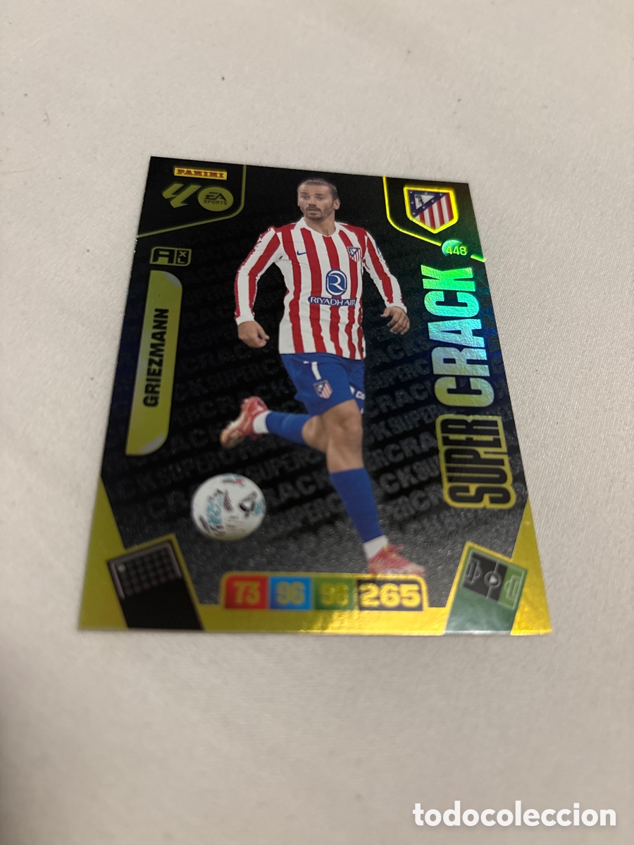 Cromos de f&uacute;tbol: 448 Antoine Griezmann, Atl&eacute;tico de Madrid, S&uacute;per Crack, Panini Adrenalyn XL La Liga 2025 2026 25 26