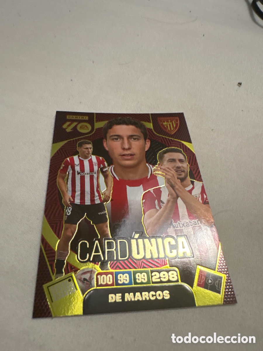 Cromos de f&uacute;tbol: DE MARCOS ATHLETIC DE BILBAO CARD UNICA ⚽ PANINI ADRENALYN 2025 2026 25 26 ⚽