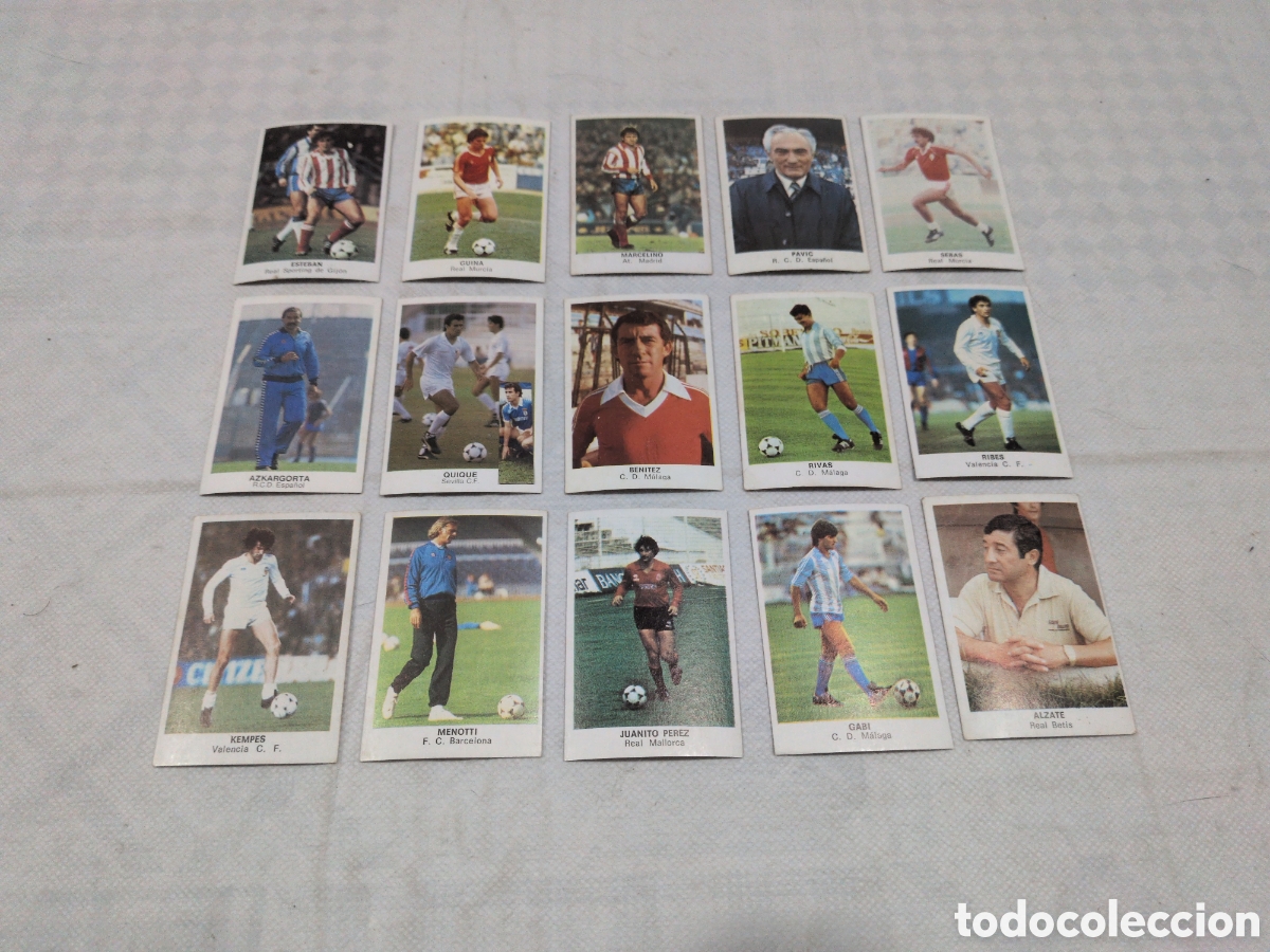 Cromos de Futebol: Lote 15 cromos Cano Futbol 84 diferentes
