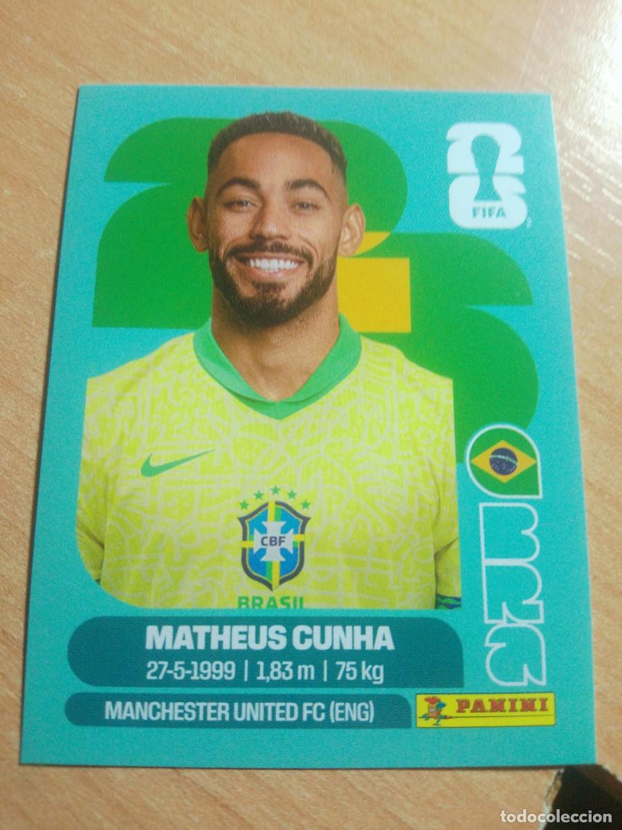 Cromos de f&uacute;tbol: MATHEUS CUNHA BRASIL BRA 17 MUNDIAL FIFA WORLD CUP 2026 26 PANINI STICKERS NUEVO