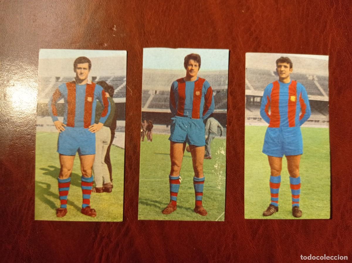 Cromos de f&uacute;tbol: Lote 3 cromos FC Barcelona Ruiz Romero 69-70