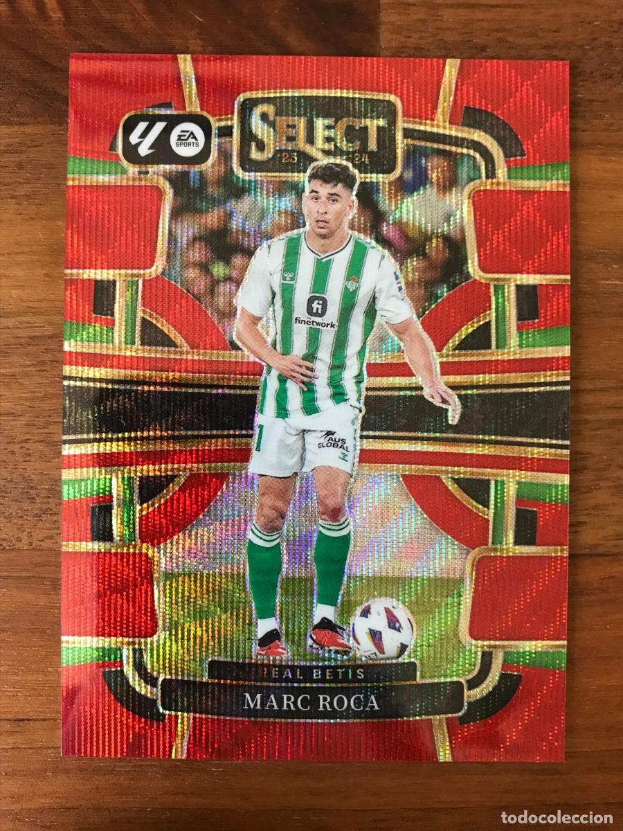 Cromos de f&uacute;tbol: MARC ROCA - REAL BETIS - NUMERADA /65 - RED WAVE PRIZM - PANINI SELECT LA LIGA 2023 2024 23 24
