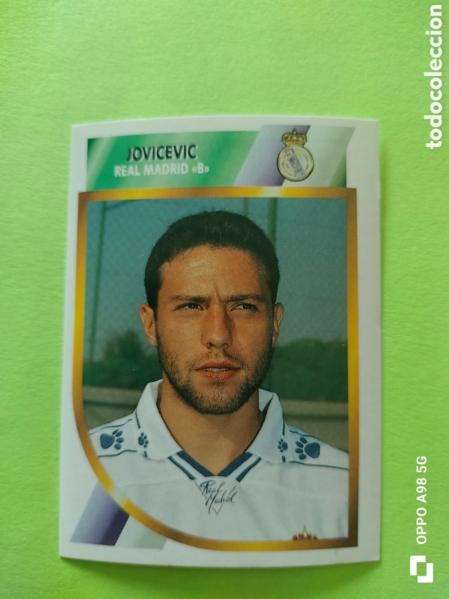 Cromos de f&uacute;tbol: Cromo Jovicevic Real Madrid B segunda divisi&oacute;n Ediciones Este liga temporada 94 95 1994 1995