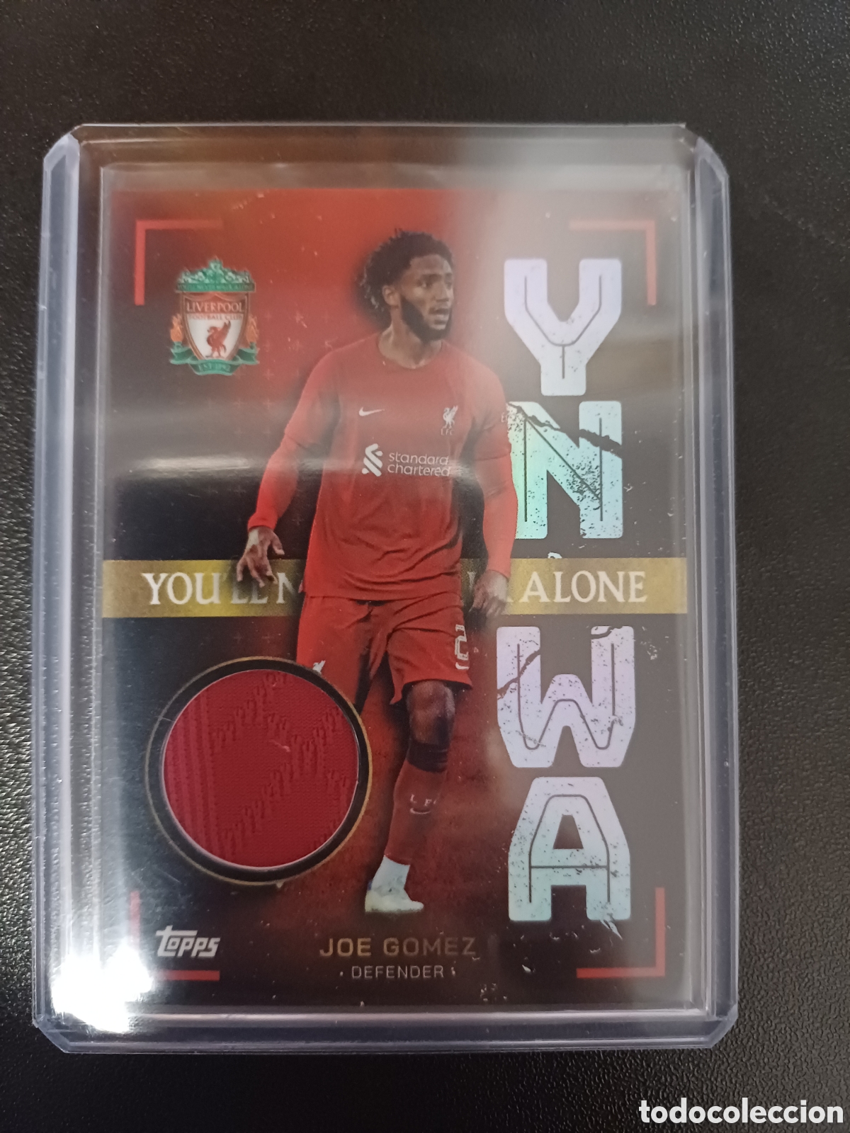 Cromos de f&uacute;tbol: #RE-JG JOE GOMEZ LIVERPOOL FC RELIC TOPPS LIVERPOOL SET 2023