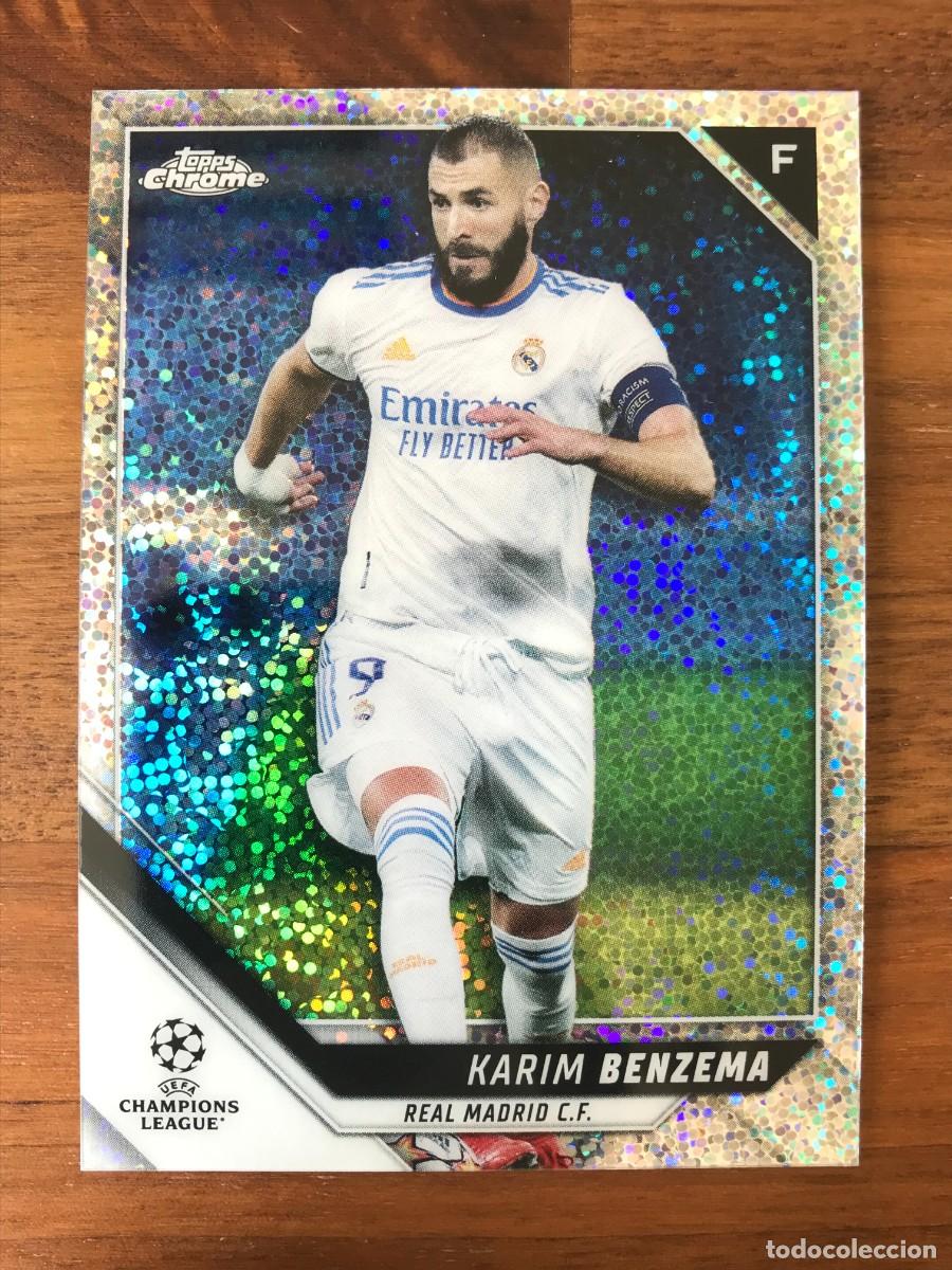 Cromos de f&uacute;tbol: KARIM BENZEMA - REAL MADRID - SPECKLE REFRACTOR - TOPPS CHROME UEFA CHAMPIONS 2021 2022 21 22