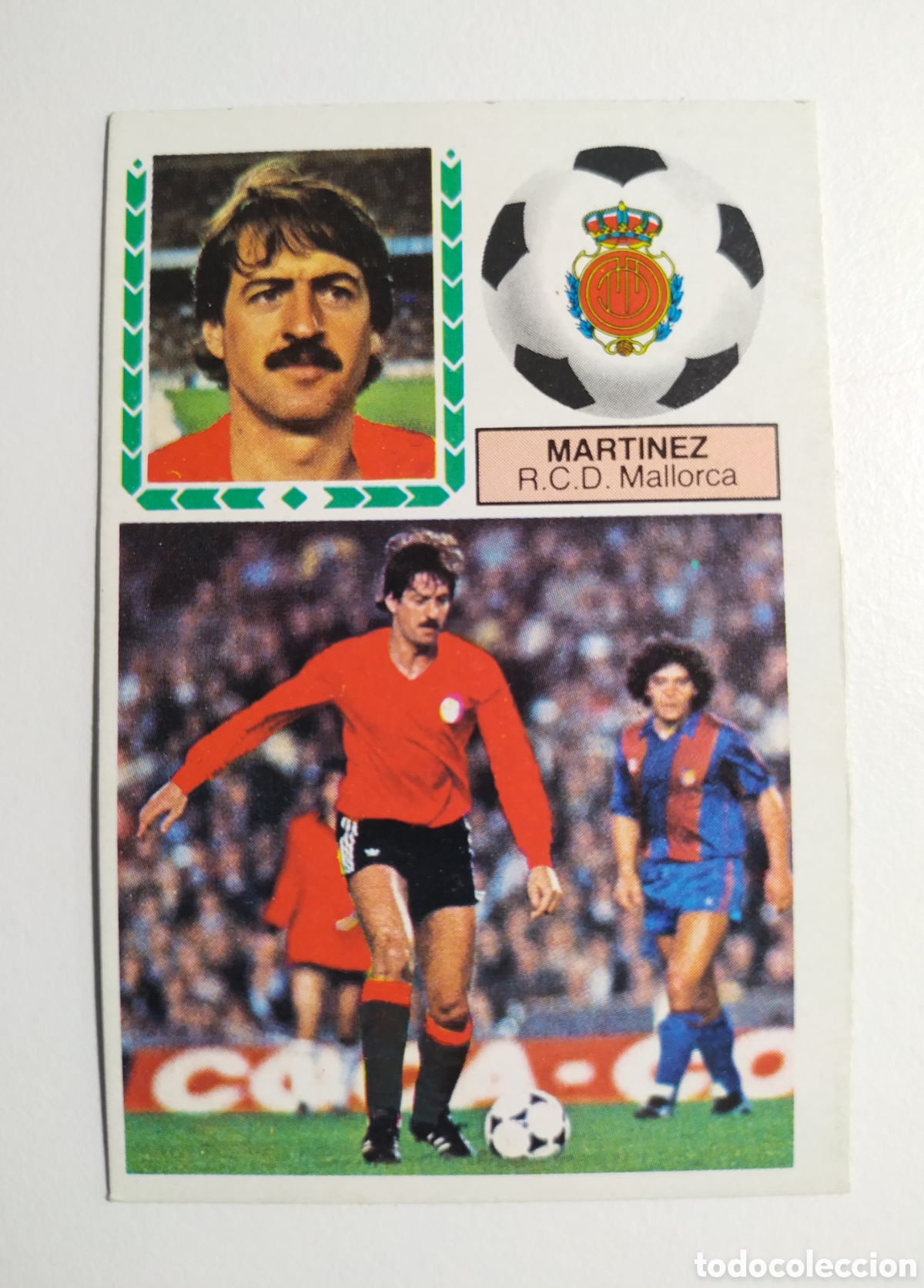 Cromos de f&uacute;tbol: MARTINEZ VERSION C. D. MALLORCA FICHAJE 23 LIGA ESTE 1983 1984 83 84 RECUPERADO DESPEGADO
