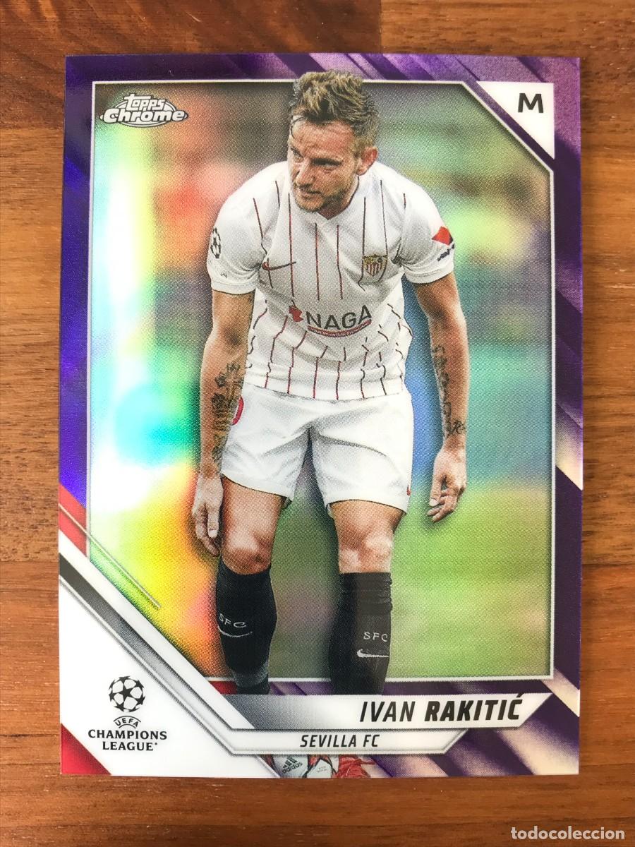 Cromos de f&uacute;tbol: IVAN RAKITIC - SEVILLA - NUMERADA /250 PURPLE REFRACTOR - TOPPS CHROME UEFA CHAMPIONS 2021 2022