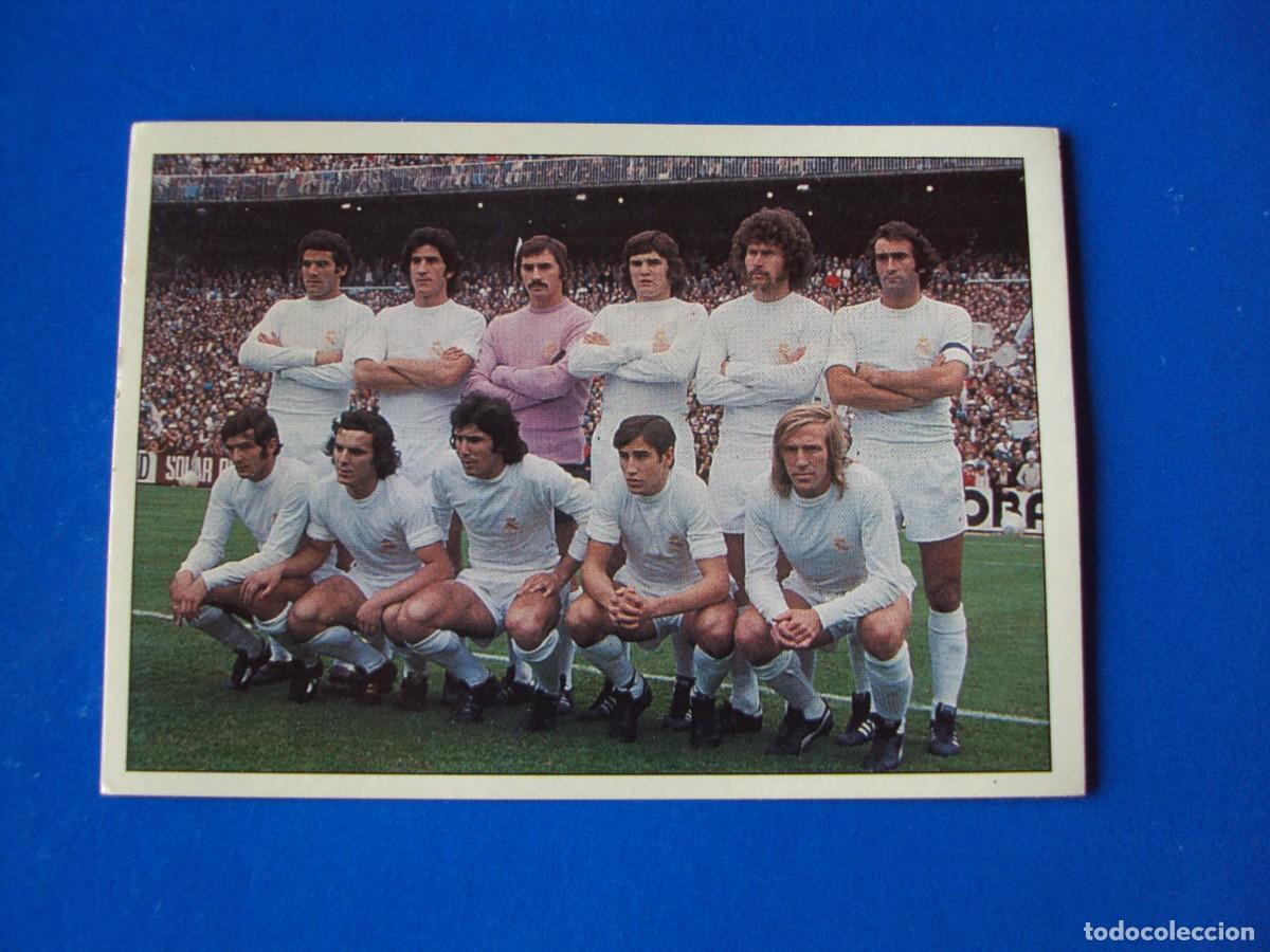 Cromos de Futebol: CROMO N&ordm; 46 EQUIPO CAMPE&Oacute;N LIGA 1974 75 &Aacute;LBUM COLECCI&Oacute;N REAL MADRID 95 96 1995 1996 PANINI SIN PEGAR