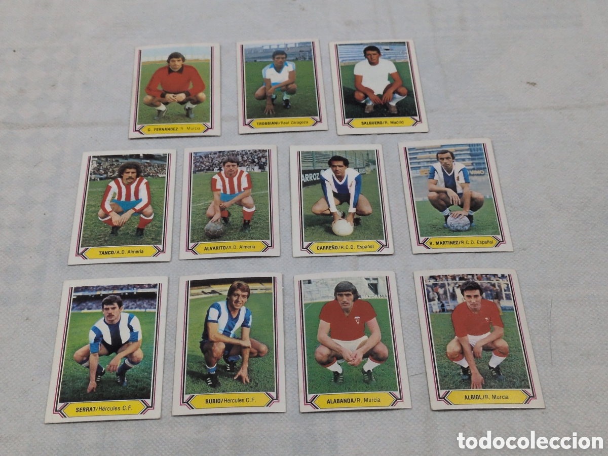 Cromos de Futebol: LOTE 11 CROMOS ULTIMOS FICHAJES LIGA 80-81 EDICIONES ESTE NUEVOS SIN PEGAR