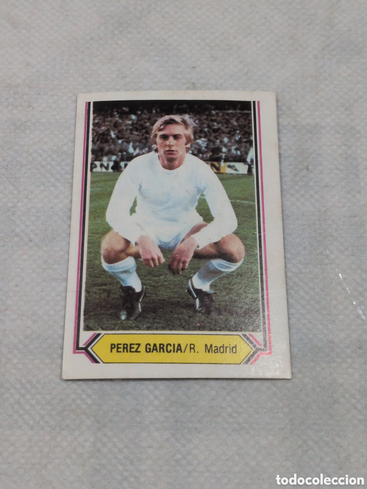 Cromos de Futebol: PEREZ GARCIA REAL MADRID LIGA ESTE 1980/81 80 81 NUNCA PEGADO SIN PEGAR
