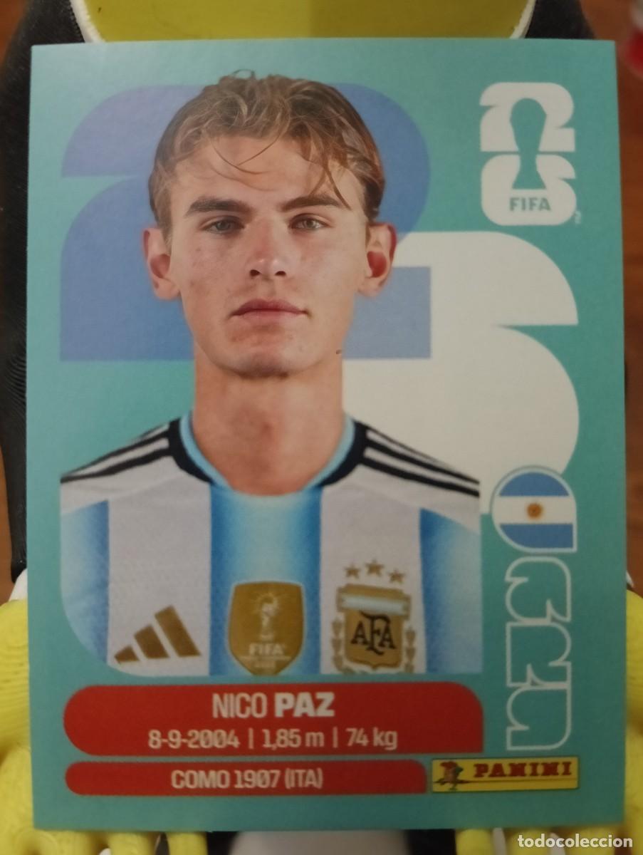 Cromos de f&uacute;tbol: Mundial 2026 - Nico Paz - N&deg; 14 - Argentina