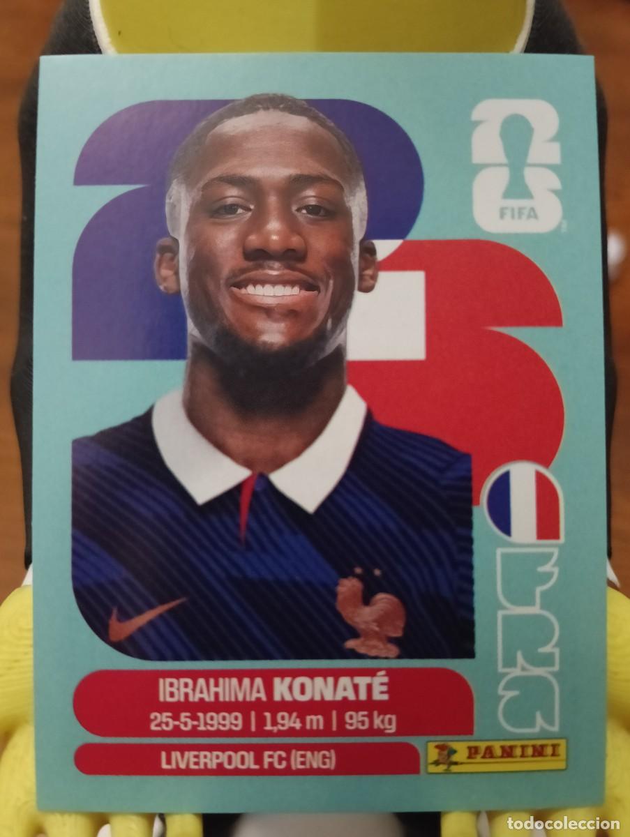 Cromos de f&uacute;tbol: Mundial 2026 - Ibrahima Konate - N&deg; 6 - Francia