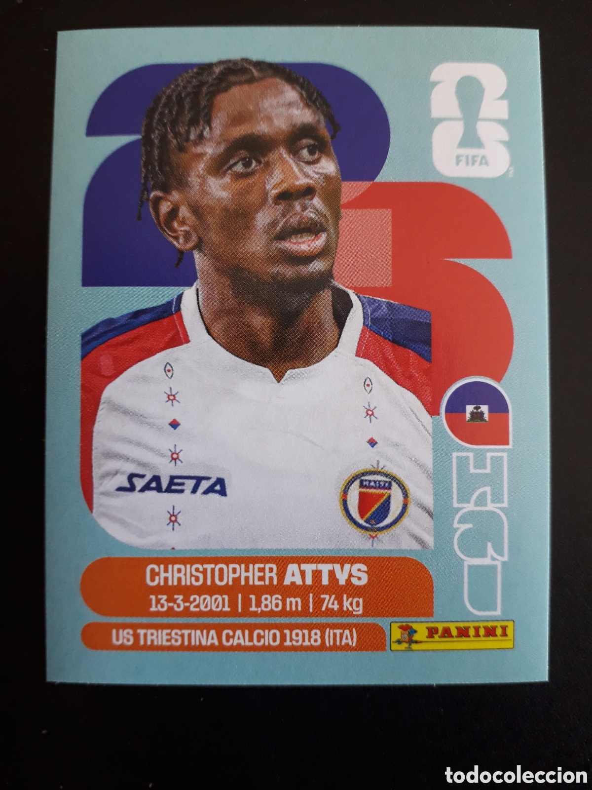 Cromos de f&uacute;tbol: ATTVS HAIT&Iacute; HAI 14 MUNDIAL F&Uacute;TBOL 2026 FIFA WORLD CUP PANINI SIN PEGAR PEDIDO M&Iacute;NIMO 3&euro;.
