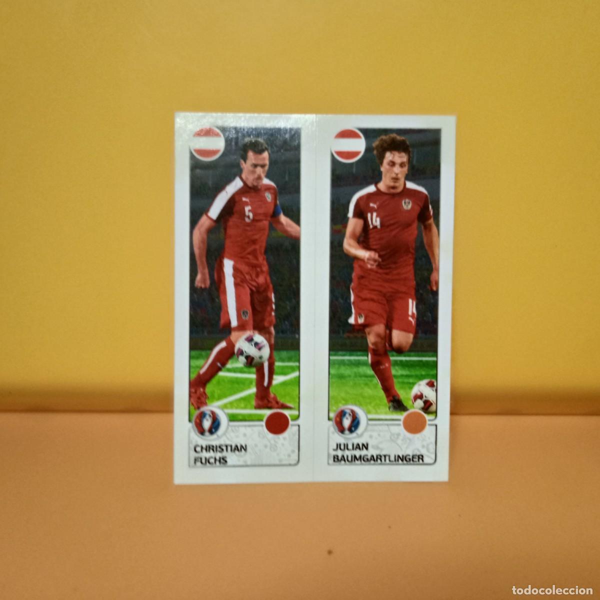 Cromos de f&uacute;tbol: PANINI EURO 2016 FRANCE; EUROCOPA FRANCIA: AUSTRIA CHRISTIAN/JULIAN 652 A/B