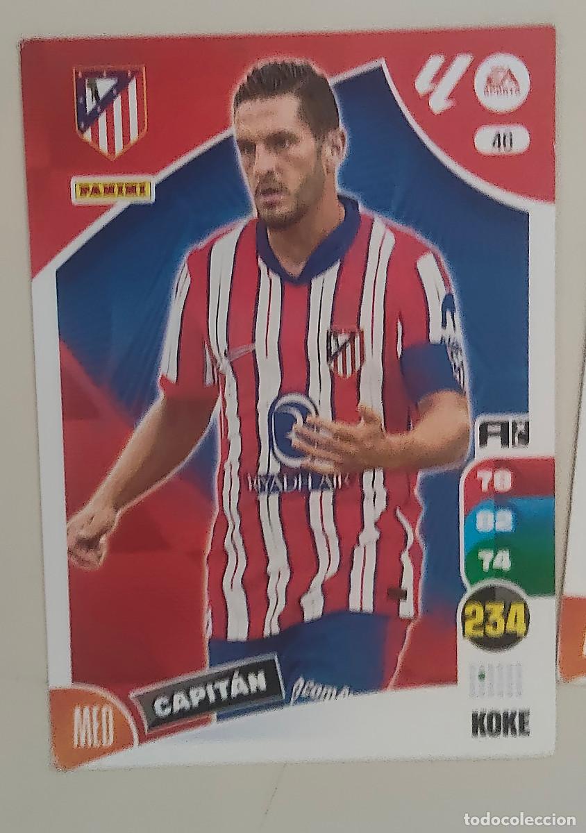 Cromos de f&uacute;tbol: ADRENALYN XL KOKE 46 ATLETICO DE MADRID LIGA 24 25 2024 2025 PANINI