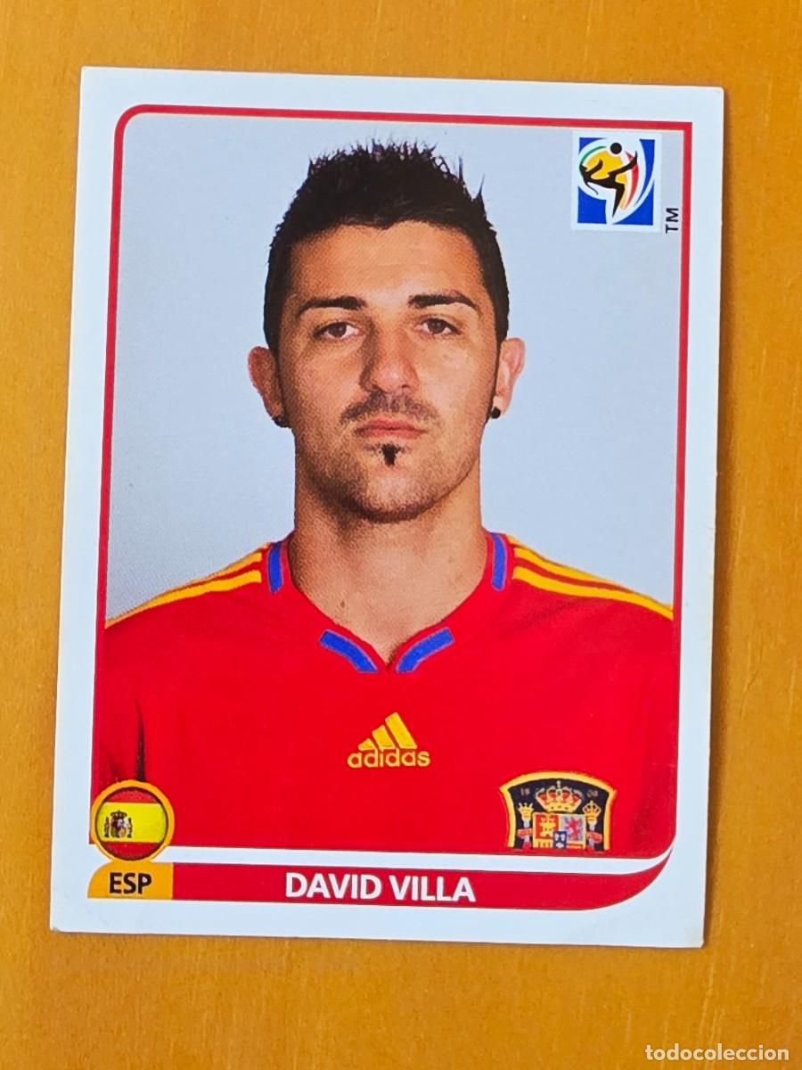 Cromos de f&uacute;tbol: 579 David Villa, ESP Espa&ntilde;a, Panini FIFA World Cup 2010 sticker Mundial South Africa