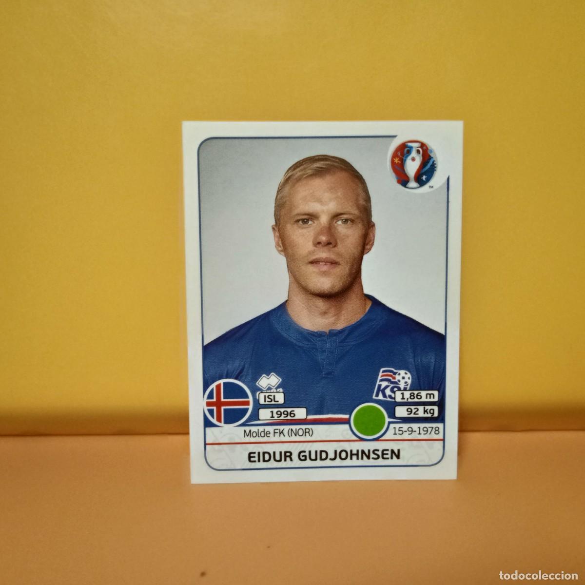 Cromos de f&uacute;tbol: PANINI EURO 2016 FRANCE; EUROCOPA FRANCIA: ISLANDIA GUDJOHNSEN 628
