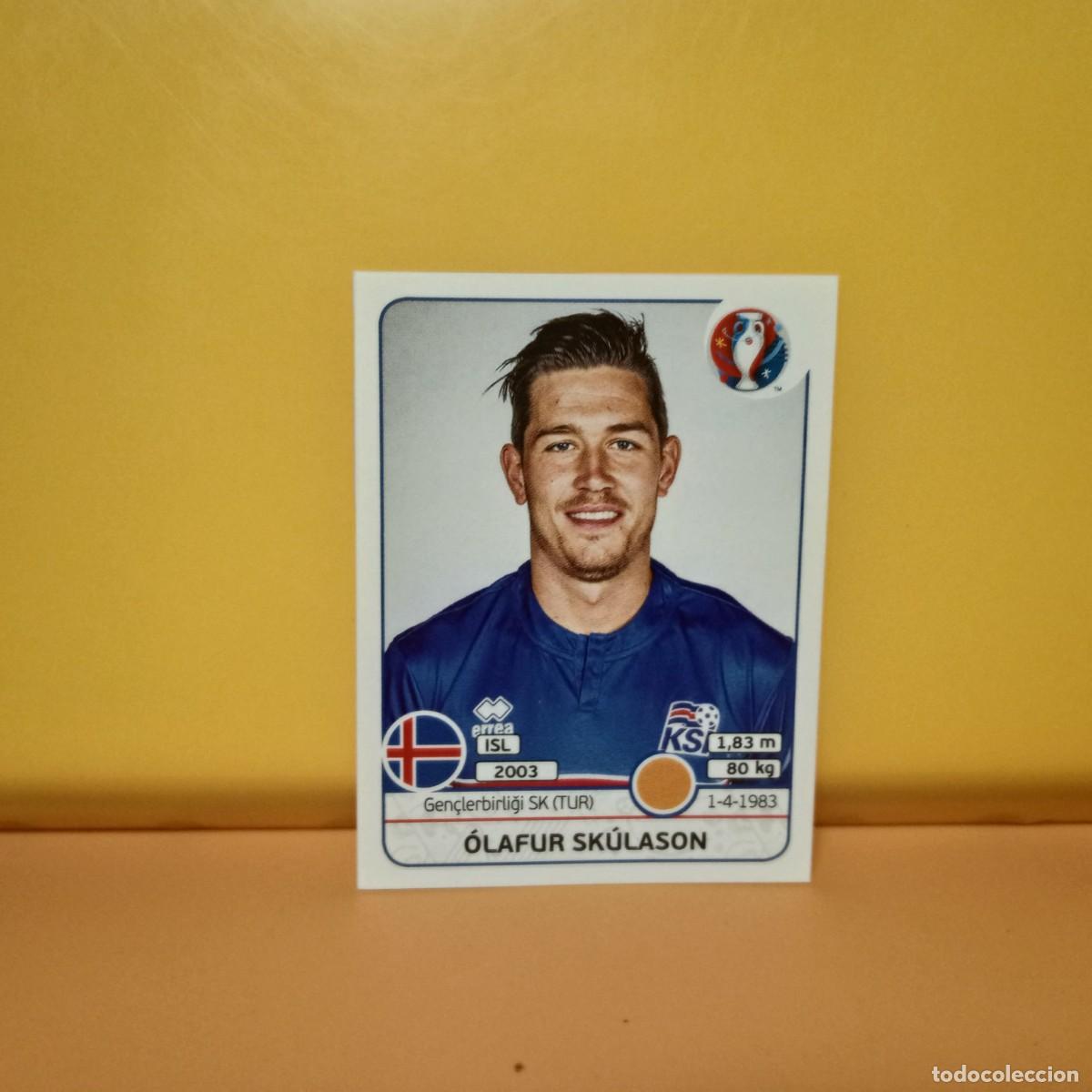 Cromos de f&uacute;tbol: PANINI EURO 2016 FRANCE; EUROCOPA FRANCIA: ISLANDIA SK&Uuml;LASON 622