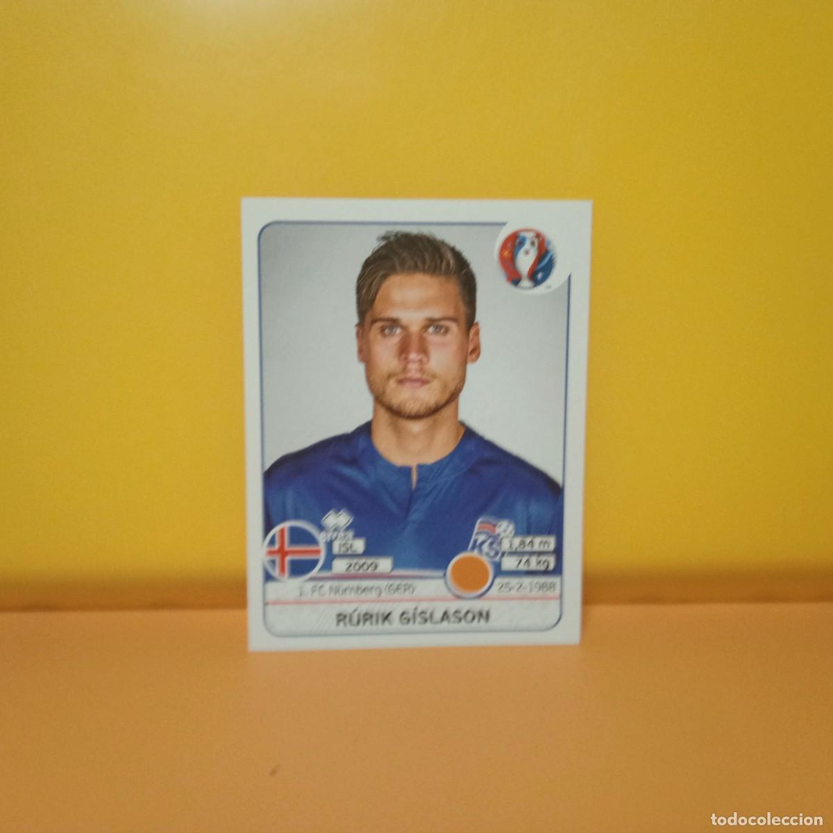 Cromos de f&uacute;tbol: PANINI EURO 2016 FRANCE; EUROCOPA FRANCIA: ISLANDIA G&Iacute;SLASON 620