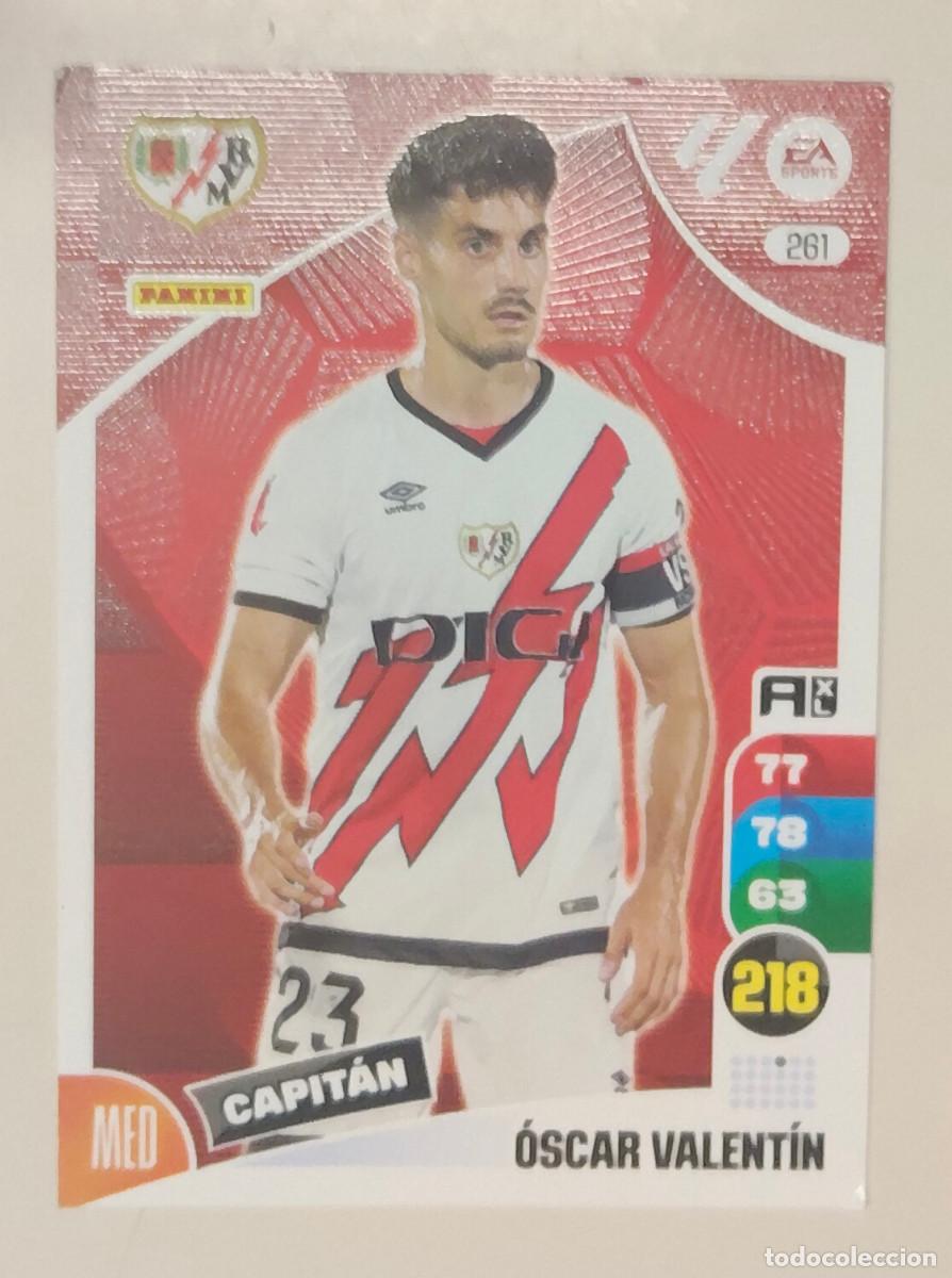 Cromos de f&uacute;tbol: 261 &Oacute;scar Valent&iacute;n Rayo Vallecano Adrenalyn XL 24 25 2024 2025