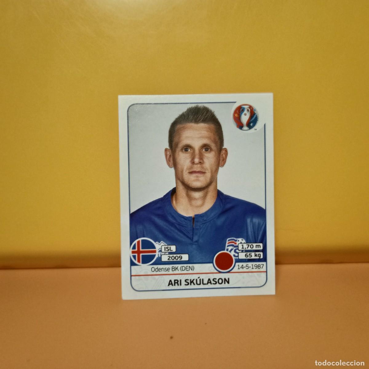 Cromos de f&uacute;tbol: PANINI EURO 2016 FRANCE; EUROCOPA FRANCIA: ISLANDIA SK&Uuml;LASON 614